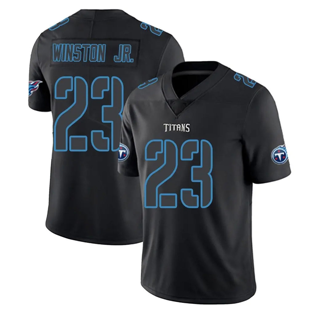 Odoa T.Titans #23 Kevin Winston Jr. Player Black Impact Limited Home Game Stitched Jerseys