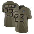Odoa T.Titans #23 Kevin Winston Jr. Player Olive Limited 2025 Salute to Service Home Game Stitched Jerseys
