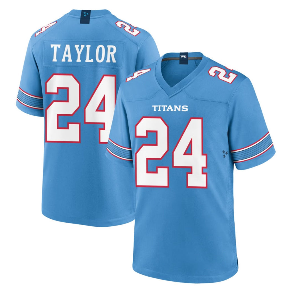 Odoa T.Titans #24 Alontae Taylor Player Light Blue 2026 Game Home Stitched Jerseys