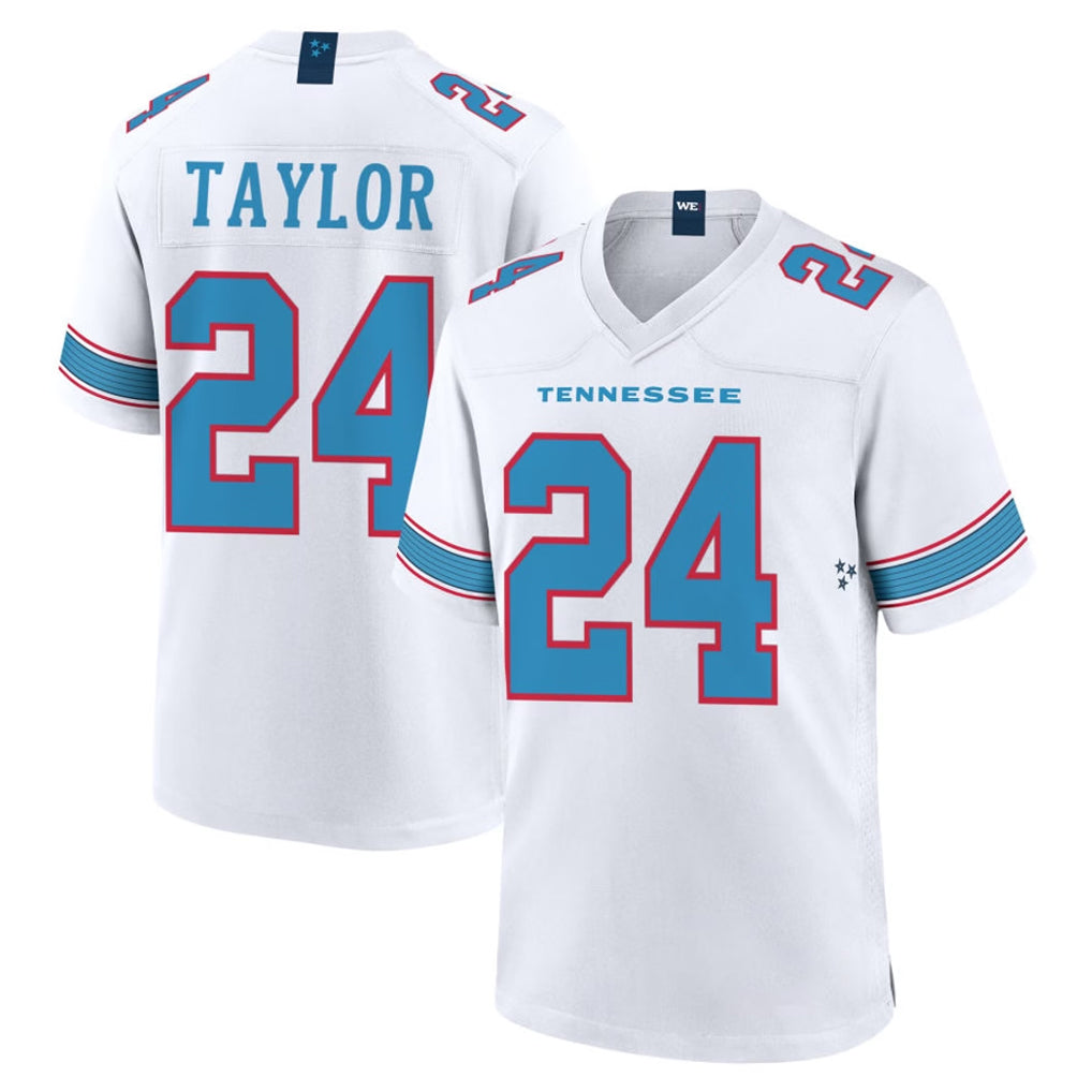 Odoa T.Titans #24 Alontae Taylor Player White 2026 Game Home Stitched Jerseys