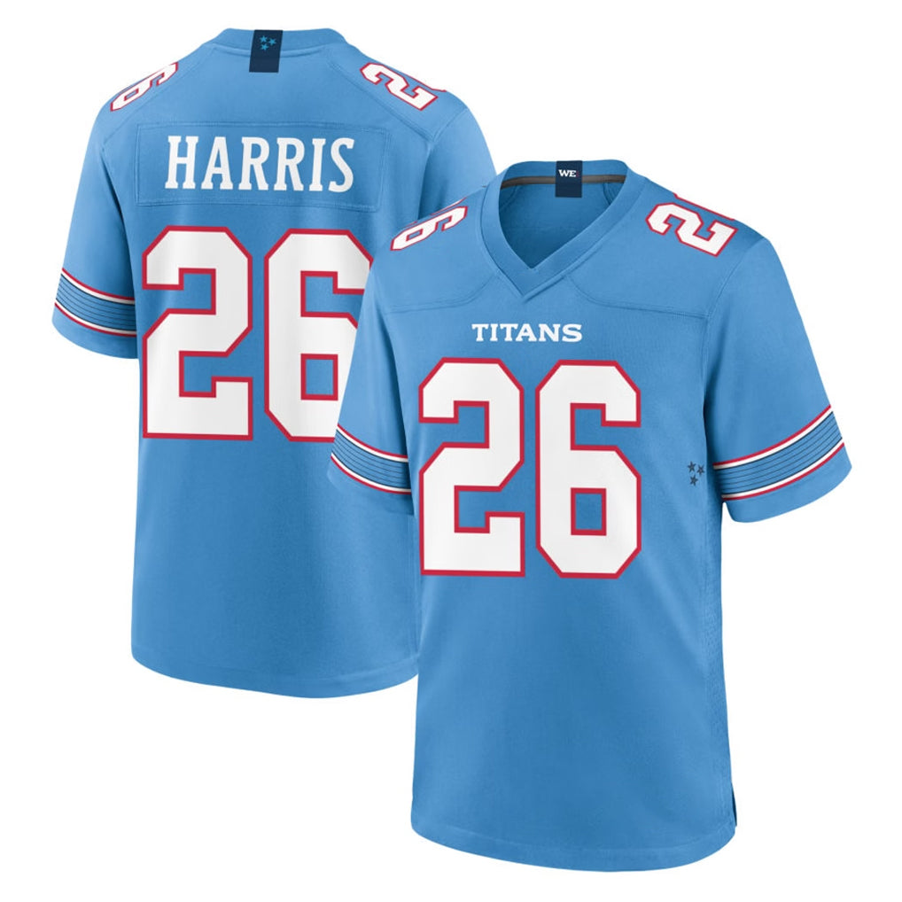 Odoa T.Titans #26 Marcus Harris Player Light Blue 2026 Game Home Stitched Jerseys