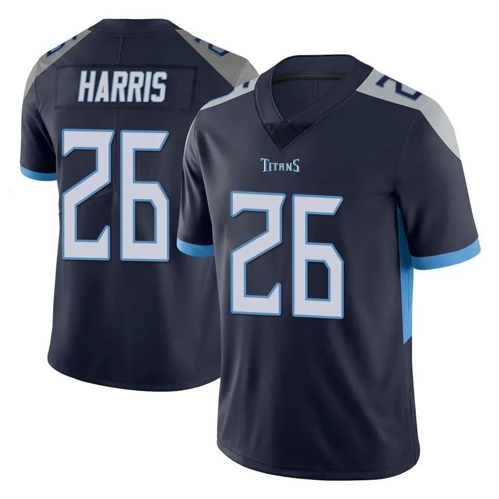 Odoa T.Titans #26 Marcus Harris Player Navy Limited Vapor Untouchable Home Game Stitched Jerseys