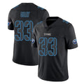 Odoa T.Titans #33 Cedric Gray Player Black Impact Limited Home Game Stitched Jerseys