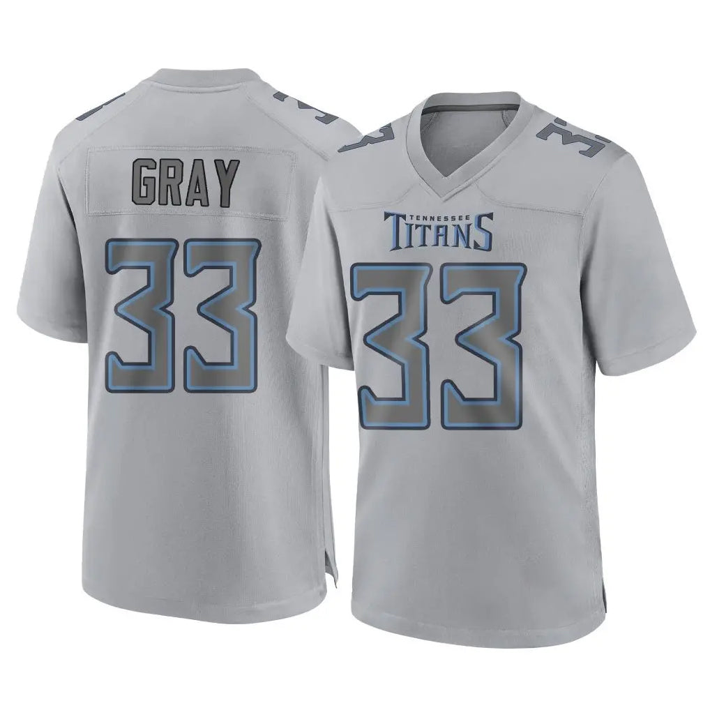Odoa T.Titans #33 Cedric Gray Player Gray Atmosphere Fashion Home Game Stitched Jerseys