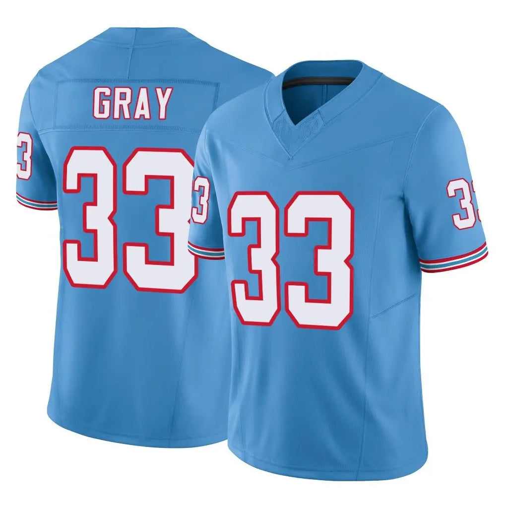 Odoa T.Titans #33 Cedric Gray Player Light Blue Limited Vapor F.U.S.E. Home Game Stitched Jerseys