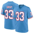 Odoa T.Titans #33 Cedric Gray Player Light Blue Oilers Throwback Home Game Stitched Jerseys