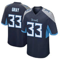 Odoa T.Titans #33 Cedric Gray Player Navy Home Game Stitched Jerseys