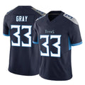 Odoa T.Titans #33 Cedric Gray Player Navy Limited Vapor F.U.S.E. Home Game Stitched Jerseys