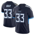 Odoa T.Titans #33 Cedric Gray Player Navy Limited Vapor Untouchable Home Game Stitched Jerseys
