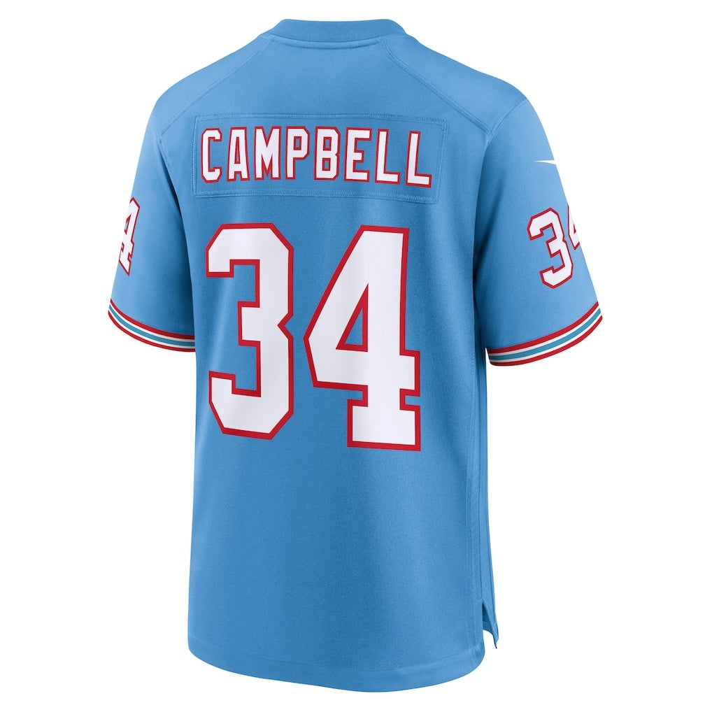 Odoa T.Titans #34 Earl Campbell Light Blue Retired Player Alternate Game Stitched Jerseys