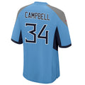 Odoa T.T.Titans #34 Earl Campbell Player Light Blue Home Game Football Jerseys