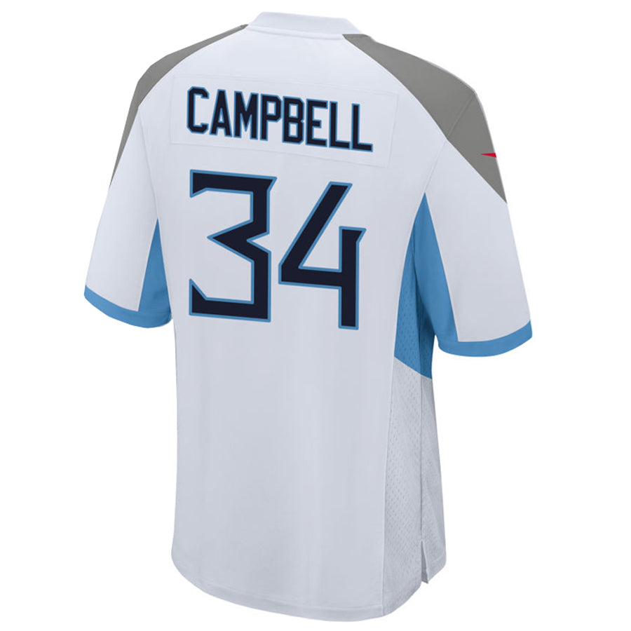 Odoa T.Titans #34 Earl Campbell Player White Home Game Football Jerseys