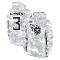 Odoa T.Titans #3 Tommy Townsend Player Camo Arctic Salute to Service Pullover Hoodies Home Game Stitched Jerseys