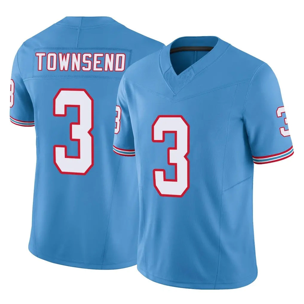 Odoa T.Titans #3 Tommy Townsend Player Light Blue Limited Vapor F.U.S.E. Home Game Stitched Jerseys