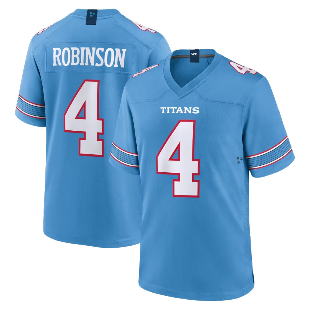 Odoa T.Titans #4 Wan'Dale Robinson Player Light Blue 2026 Game Home Stitched Jerseys