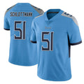 Odoa T.Titans #51 Austin Schlottmann Player Light Blue Limited Vapor Untouchable Home Game Stitched Jerseys