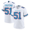 Odoa T.Titans #51 Austin Schlottmann Player White 2026 Game Home Stitched Jerseys