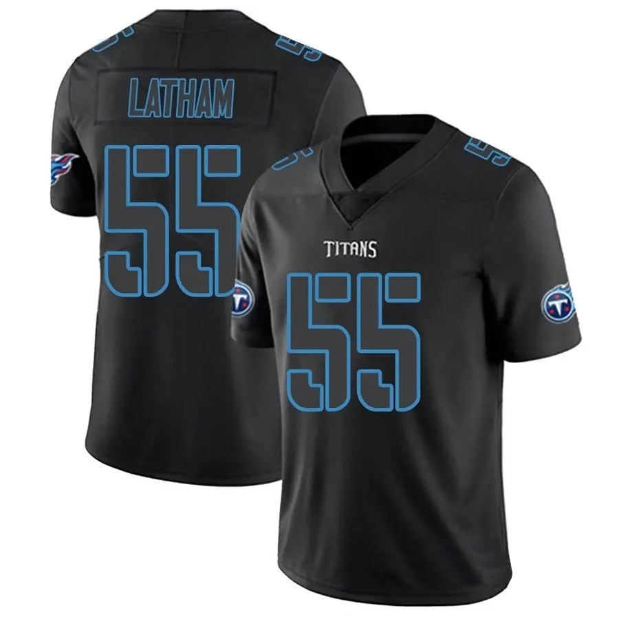 Odoa T.Titans #55 JC Latham Player Black Fashion Elite Limited Stitched Jerseys
