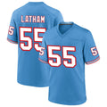 Odoa T.Titans #55 JC Latham Player Blue Throwback Alternate Game Stitched Jerseys