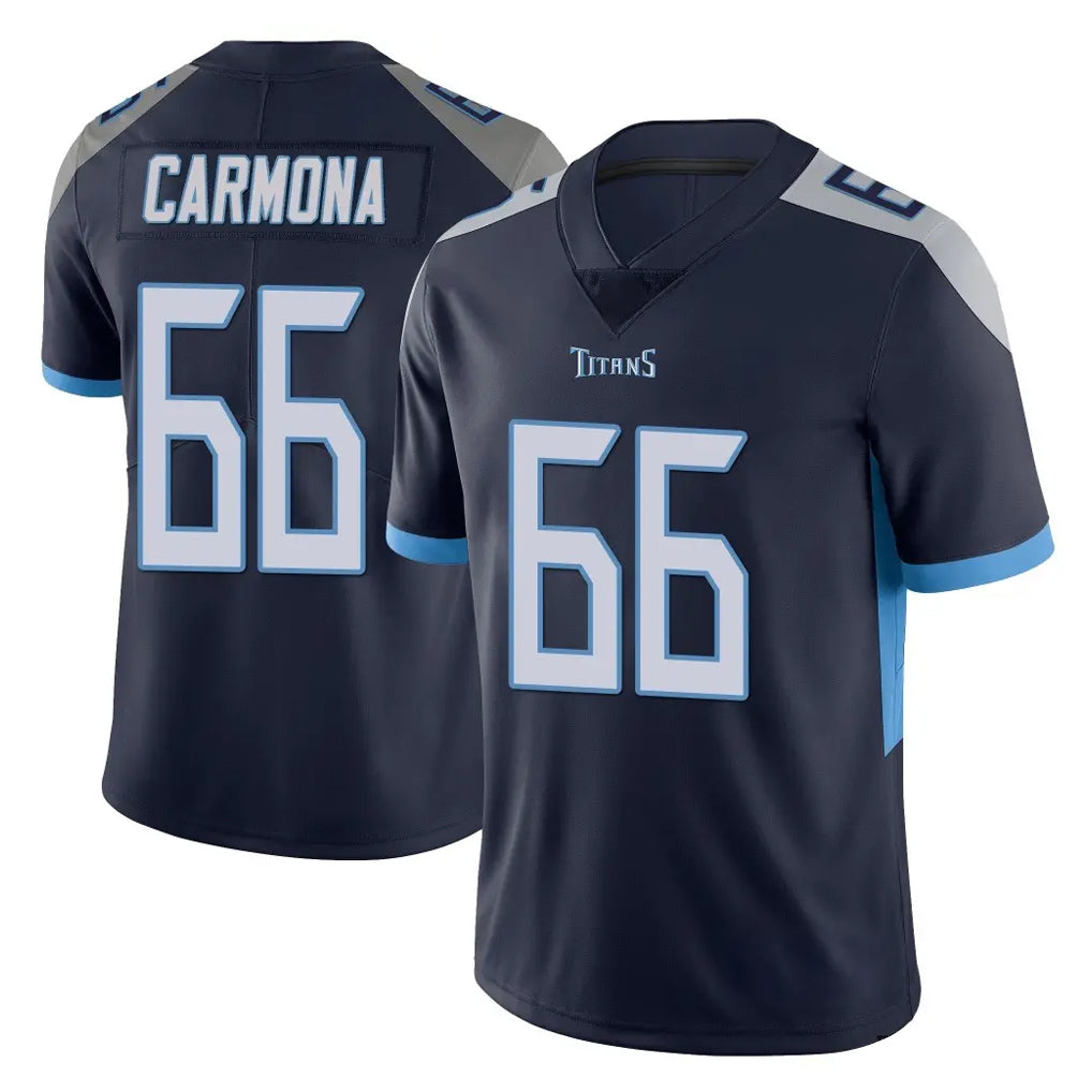 Odoa T.Titans #66 Fernando Carmona Jr. Player Navy Limited Vapor Untouchable Home Game Stitched Jerseys