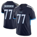 Odoa T.Titans #77 Peter Skoronski Player Navy Limited Vapor Untouchable Home Game Stitched Jerseys