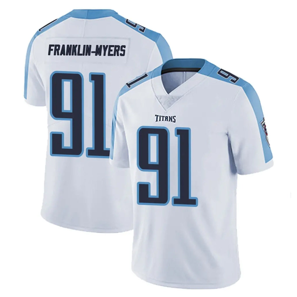 Odoa T.Titans #91 John Franklin-Myers Player White Limited Vapor Untouchable Home Game Stitched Jerseys
