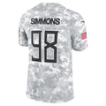 Odoa T.Titans #98 Jeffery Simmons Player Arctic Camo Salute To Service Limited Stitched Jerseys
