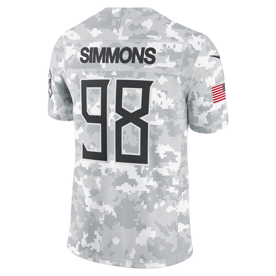 Odoa T.Titans #98 Jeffery Simmons Player Arctic Camo Salute To Service Limited Stitched Jerseys