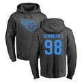 Odoa T.Titans #98 Jeffery Simmons Player Ash One Color Pullover Hoodies Home Game Stitched Jerseys