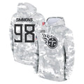 Odoa T.Titans #98 Jeffery Simmons Player Camo Arctic Salute to Service Pullover Hoodies Home Game Stitched Jerseys