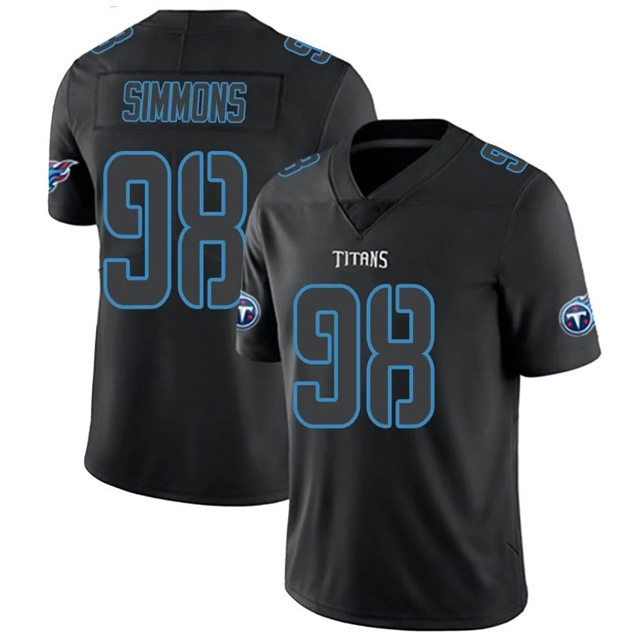 Odoa T.Titans #98 Jeffery Simmons Player Elite Light Blue Vapor Untouchable Stitched Jerseys