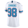 Odoa T.Titans #98 Jeffery Simmons White Vapor F.U.S.E. Stitched Limited Jerseys