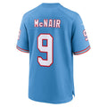 Odoa T.Titans #9 Steve McNair Player Light Blue Throwback Alternate Game Stitched Jerseys
