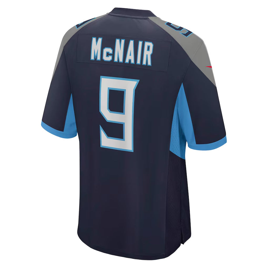 Odoa T.Titans #9 Steve McNair Player Navy Home Game Stitched Jerseys