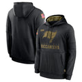 Odoa TB.Buccaneers  Blank Player Black Salute to Service Sideline Performance Pullover Hoodies Home Game Stitched Jerseys