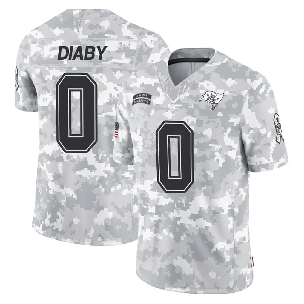 Odoa TB.Buccaneers #0 Yaya Diaby Player Arctic Camo Limited Salute To Service Home Game Stitched Jerseys
