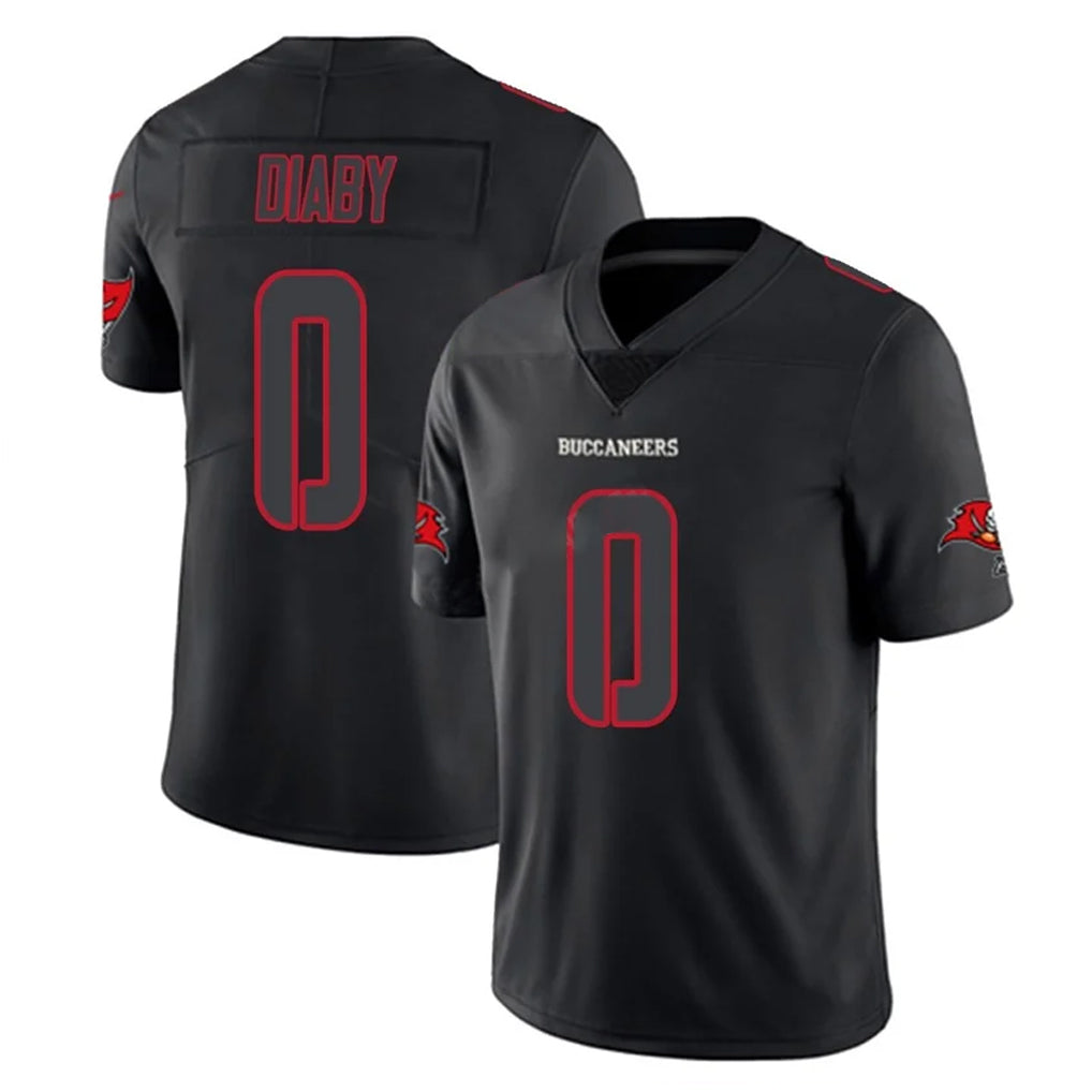 Odoa TB.Buccaneers #0 Yaya Diaby Player Black Impact Limited Home Game Stitched Jerseys