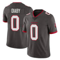 Odoa TB.Buccaneers #0 Yaya Diaby Player Pewter Limited Alternate Vapor Home Game Stitched Jerseys