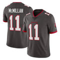 Odoa TB.Buccaneers #11 Jalen McMillan Player Pewter Limited Alternate Vapor Home Game Stitched Jerseys