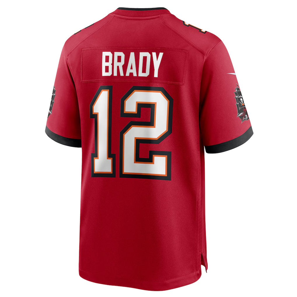 Odoa TB.Buccaneers #12 Tom Brady Player Red Home Game Stitched Jerseys