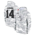 Odoa TB.Buccaneers #14 Chris Godwin Jr. Player Salute to Service Hoodies Stitched Jerseys