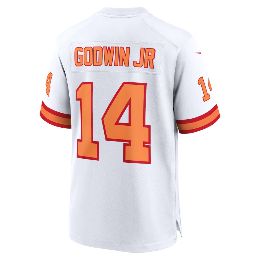 Odoa TB.Buccaneers #14 Chris Godwin Jr. Player White Home Game Stitched Jerseys