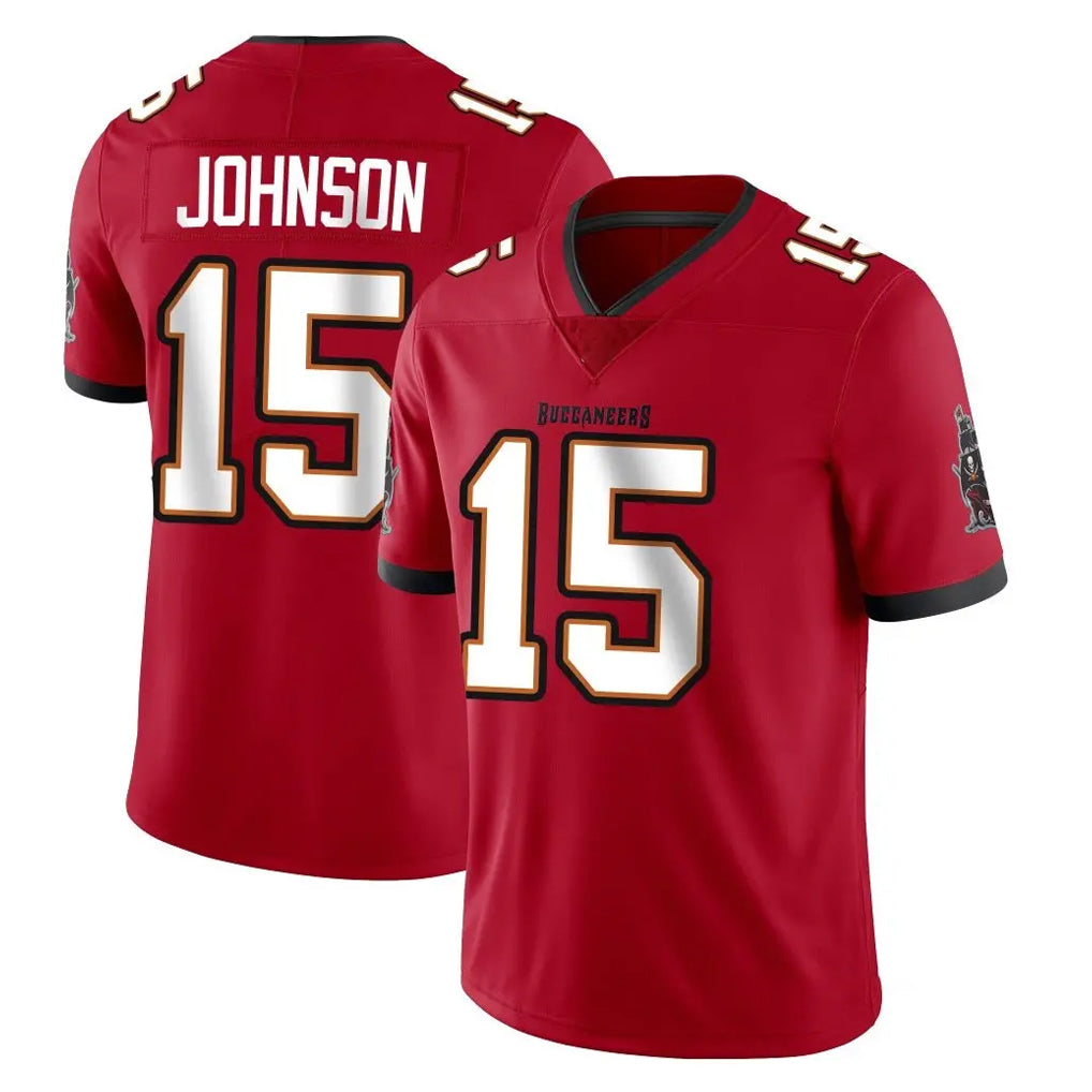 Odoa TB.Buccaneers #15 Tez Johnson Player Red Limited Vapor Home Game Stitched Jerseys