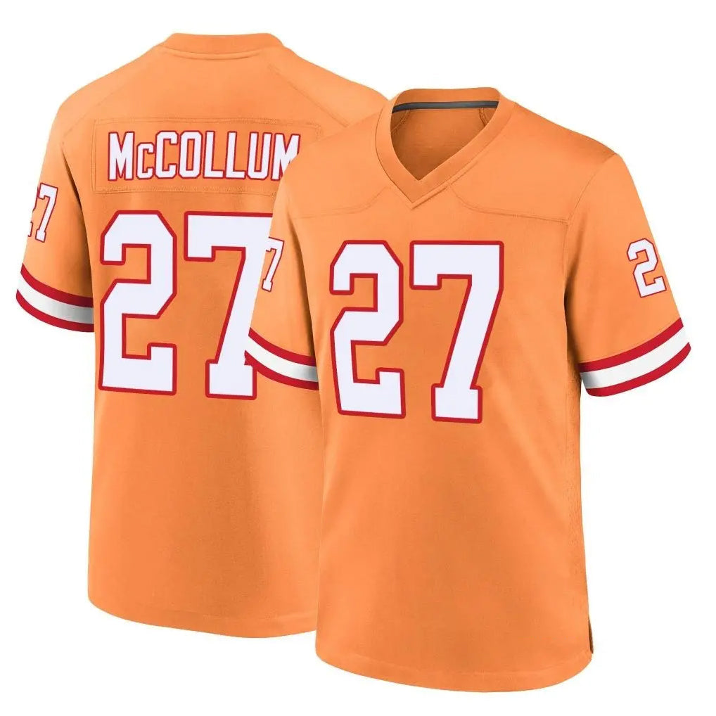 Odoa TB.Buccaneers #27 Zyon McCollum Player Orange Throwback Home Game Stitched Jerseys