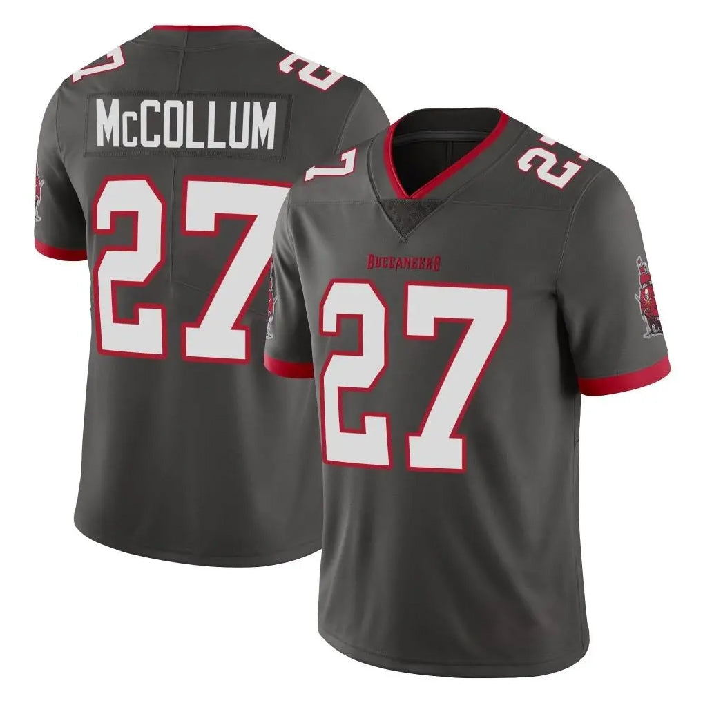 Odoa TB.Buccaneers #27 Zyon McCollum Player Pewter Limited Alternate Vapor Home Game Stitched Jerseys