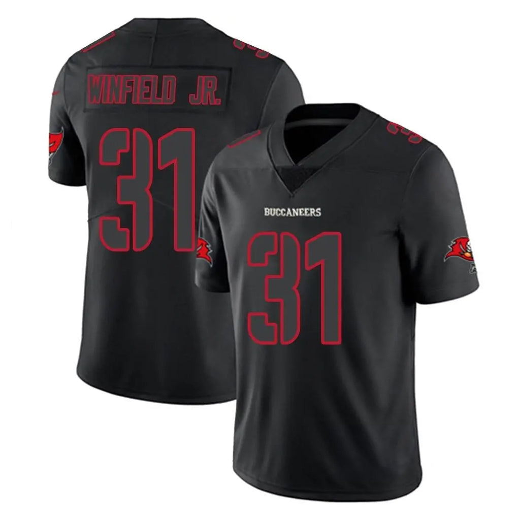 Odoa TB.Buccaneers #31 Antoine Winfield Jr. Player Black Impact Limited Home Game Stitched Jerseys