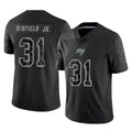 Odoa TB.Buccaneers #31 Antoine Winfield Jr. Player Black Reflective Limited Home Game Stitched Jerseys