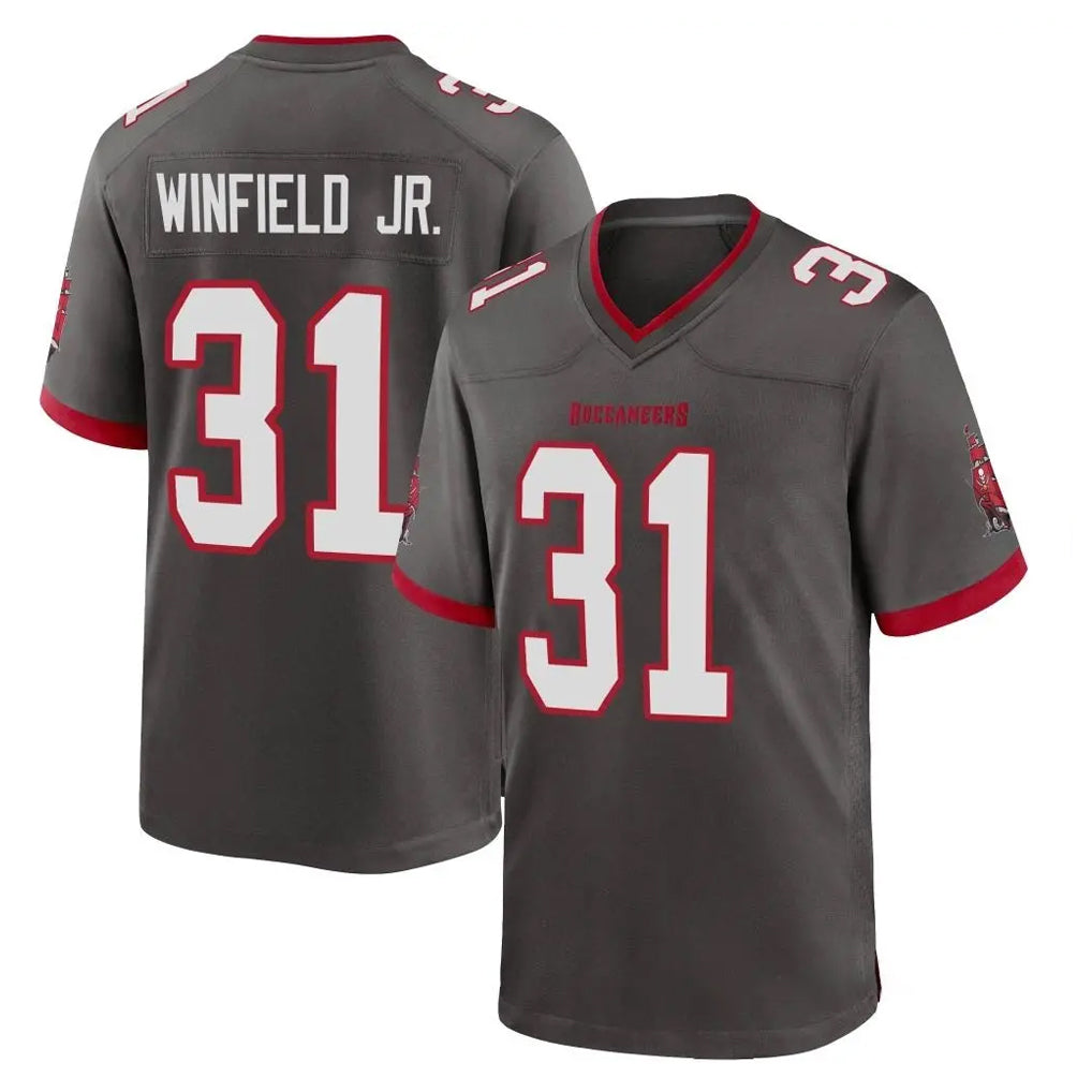 Odoa TB.Buccaneers #31 Antoine Winfield Jr. Player Pewter Alternate Home Game Stitched Jerseys