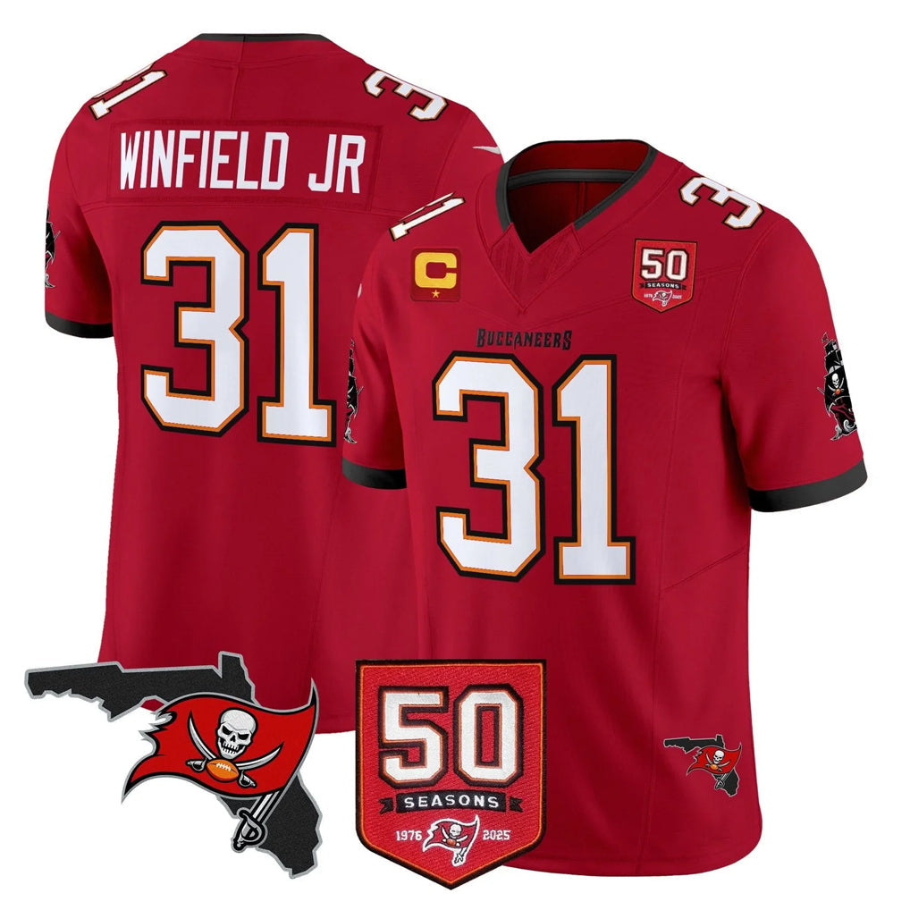 Odoa TB.Buccaneers #31 Antoine Winfield Jr. Player Red Limited 2026 Season Vapor F.U.S.E. Home Game Stitched Jerseys
