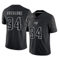 Odoa TB.Buccaneers #34 Alex Anzalone Player Black Reflective Limited Home Game Stitched Jerseys